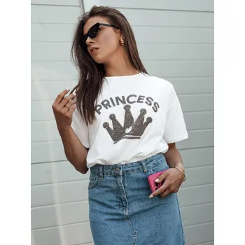 Dámské tričko Dámské triko DSTREET PRINCY BÍLÁ M/L