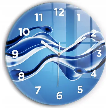Hodiny Nástěnné hodiny Wallfluent modré 30 cm