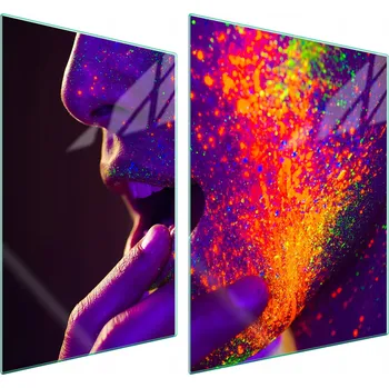 Obraz Skleněná ochranná deska na sporák 70x52 Obličej