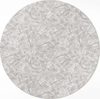 Koberec Kulatý Koberec Vinyl PVC průměr 70 cm Abstraktní vzor imitace tkaniny