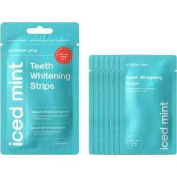 Přípravek na bělení zubů Smilepen Pop "Iced Mint" Whitening Strips, sada bělicích pásek na zuby (7x2)