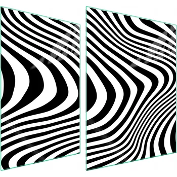 Obraz Skleněná ochranná deska na sporák 70x52 Zebra