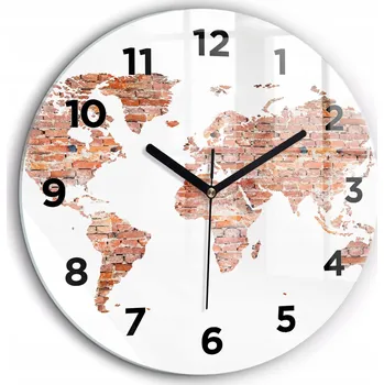 Hodiny Nástěnné hodiny Wallfluent hnědé 60 cm