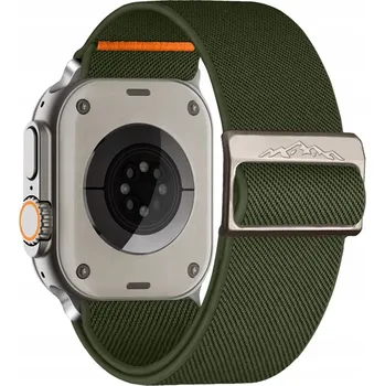 Řemínek na hodinky ELASTICKÝ ŘEMÍNEK PRO APPLE WATCH 3 4 5 6 7 8 9 SE ULTRA 42/44/45/49mm ZELENÝ