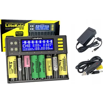 Nabíječka baterií Univerzální nabíječka baterií a akumulátorů AAA 18650 LiitoKala Lii-S8
