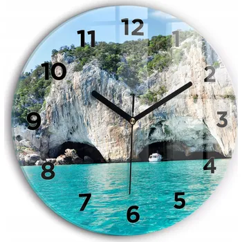 Hodiny Nástěnné hodiny Wallfluente modré 30 cm