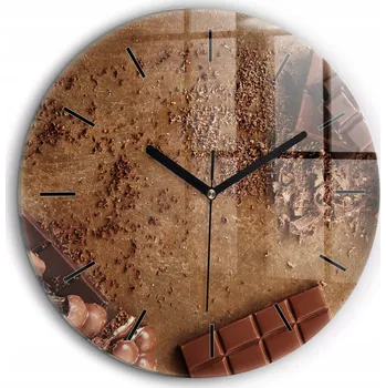 Hodiny Nástěnné hodiny Wallfluent hnědé 60 cm