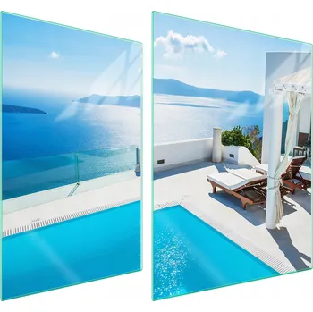 Obraz Skleněná ochranná deska na sporák 70x52 Výhled