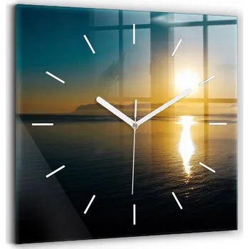 Hodiny Nástěnné hodiny Wallfluent modré 30 cm