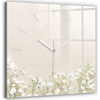 Hodiny Nástěnné hodiny Wallfluent bílé 30 cm