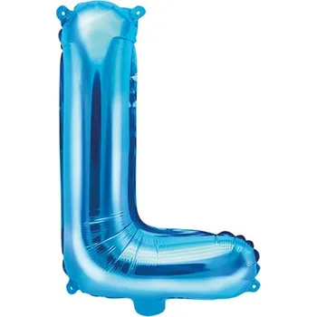 Fóliový balónek písmeno L modrý 35 cm