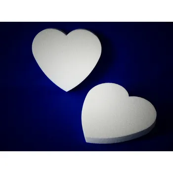 Polystyrénové srdce 26 plné "M" EPS dekorační výřez