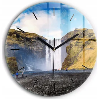 Hodiny Nástěnné hodiny Wallfluent bílé 60 cm