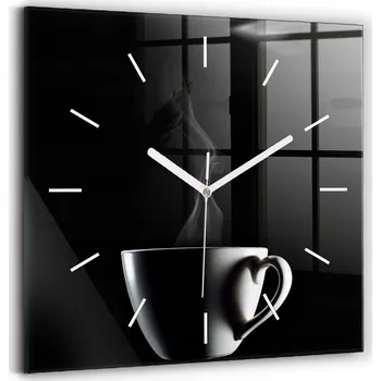 Hodiny Nástěnné hodiny Wallfluent černé 30 cm