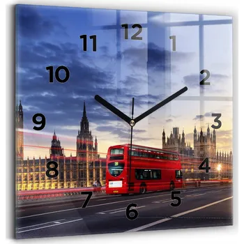 Hodiny Nástěnné hodiny Wallfluent hnědé 30 cm