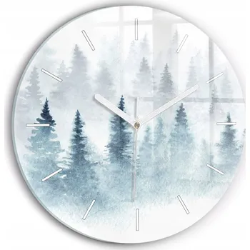 Hodiny Nástěnné hodiny Wallfluente bílé 30 cm