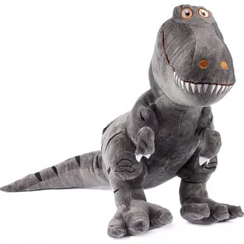 plyšák VELKÝ DINOSAURUS DINO PLYŠOVÝ MAZLÍČEK PŘÍTULNÍČEK PLYŠÁK 55 CM ŠEDÁ