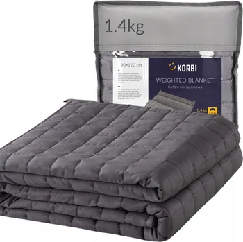 Prostěradlo Zátěžová deka senzorická antistresová s taškou 90x120 cm, 1,4 kg KORBI