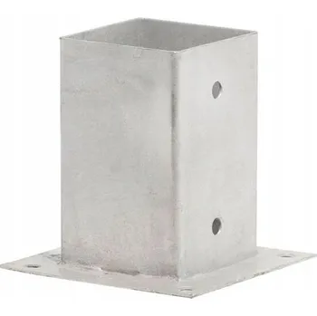 Tesařské kování Botka kotvící čtvercová 100*100mm, výška 150mm Zn 81B3