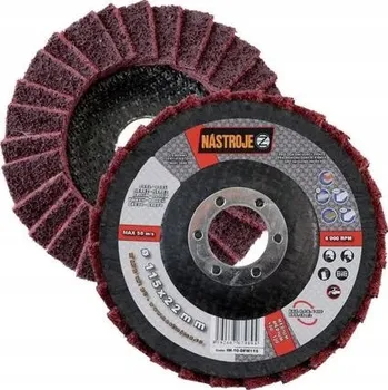 Příslušenství k brusce NÁSTROJE CZ kotouč leštící fíbrový 125*22,2mm, K100-120 STŘEDNÍ, ocel, nere