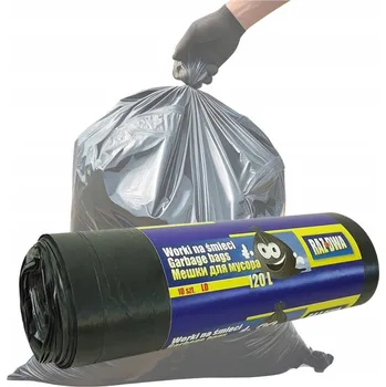 Pytle na odpadky Univerzální pytle na odpad Raz Dwa Pytle na odpad 120l 10 ks