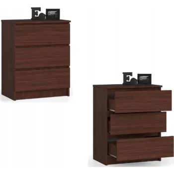 Komoda Komoda Akord K60 3 KS 60 x 40 x 77 cm matný kov