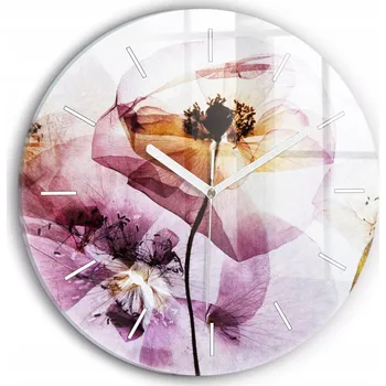 Hodiny Nástěnné hodiny Wallfluente růžové 30 cm