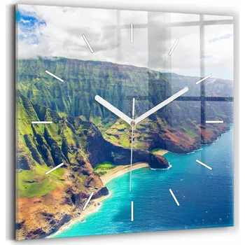 Hodiny Nástěnné hodiny Wallfluent modré 30 cm