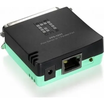 Switch LevelOne FPS-1031 Tiskový server Ethernet LAN Černá, Zelená