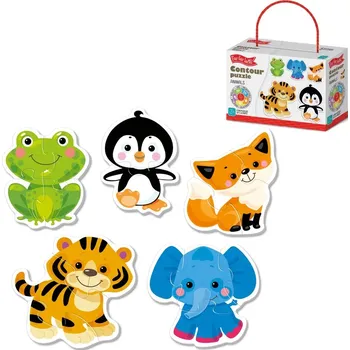 Puzzle Puzzle Farfarland 18 dílků Farfarland Contour puzzles - "Zvířata"