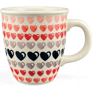 Hrneček Mars Srdce srdíčka VALENTÝN 300 ml dek. JZ83 Keramika Bolesławiec