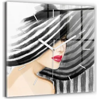 Hodiny Nástěnné hodiny Wallfluent černé 30 cm