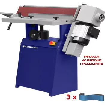 pásová bruska Bruska na hrany CORMAK MM2315 400V s oscilací + 3 brusné pásy