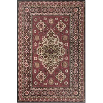 Koberec Vinylový Dekorativní Koberec Rozměr: 100x150 cm Vintage geometrická červená