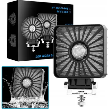 PRACOVNÍ RGB LED LAMPA 18W, 6500K, 9-80V, 1700LM, IP67