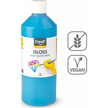 Speciální výtvarná barva Creall barva s vysokým leskem Gloss, 500 ml, tyrkysová