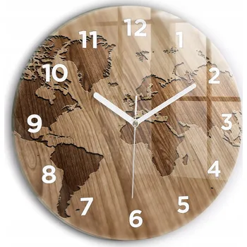 Hodiny Nástěnné hodiny Wallfluente hnědé 30 cm