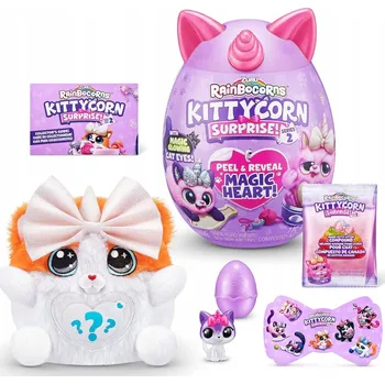 plyšák Rainbocorns Vajíčko s překvapením s plyšovým kočičkou Cobi Rainbocorns