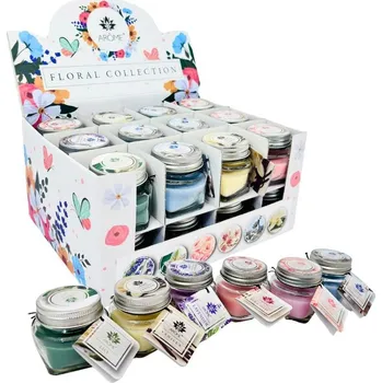 Svíčka AROME svíčka vosková ve skle s přáním 28g Floral Collection 0332 934580,00