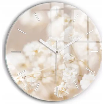 Hodiny Nástěnné hodiny Wallfluente bílé 30 cm