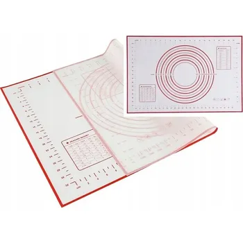 Kuchyňský vál SILIKONOVÝ VÁL PODLOŽKA XXL 70x50 cm NA PEČENÍ TĚSTA PROTISKLUZOVÁ