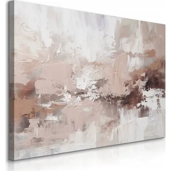 Obraz OBRAZ CANVAS DO OBÝVÁKU ABSTRAKTNÍ VZORY BARVA BÉŽOVÁ DEKORACE 70x50