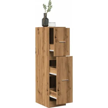 Příborník do zásuvky vidaXL Skříňka na léky dub artisan 30 x 41 x 118 cm kompozitní dřevo