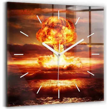 Hodiny Nástěnné hodiny Wallfluent červené 30 cm