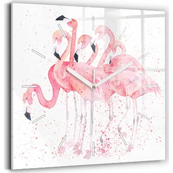 Hodiny Nástěnné hodiny Wallfluent růžové 30 cm