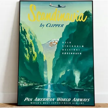 Obraz Plakát Cestovní Vintage Bez rámu 50 x 70 cm