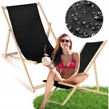 Zahradní lehátko Dřevěné lehátko plážové jako DÁREK – robustní a SILNÉ