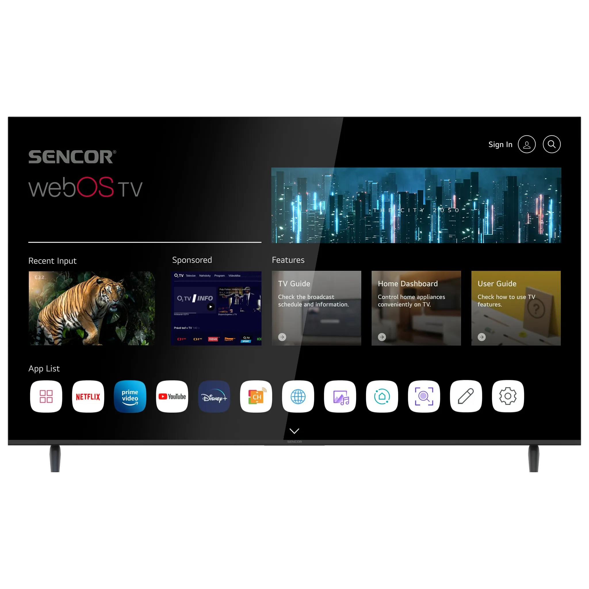 Fotografie 1 - Televizor Sencor 65" LED (SLE 65US803B)