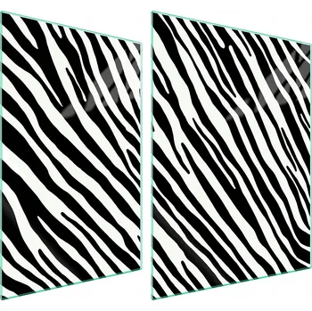 Obraz Skleněná ochranná deska na sporák 70x52 Zebra