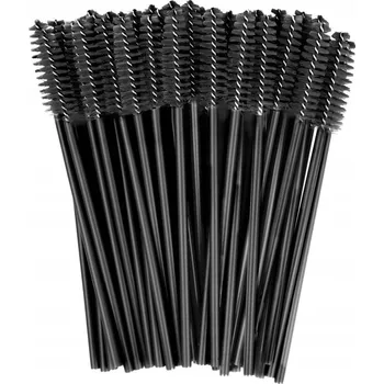 Clavier Na Jedno Použití kartáčky na řasy a obočí Černé 50 ks